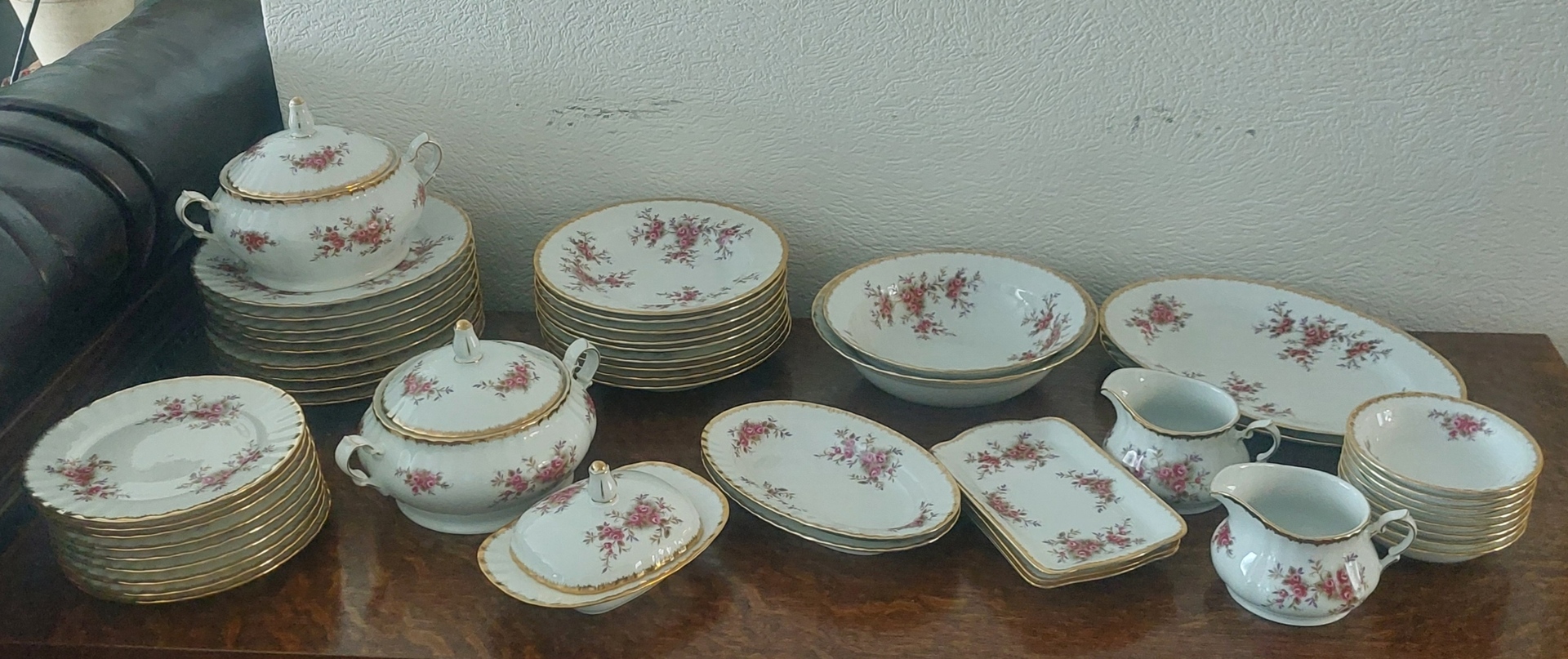 9 persoons servies, Royal Albert, Country Roses